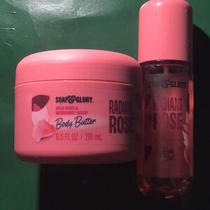 SOAP & Glory RADIANT ROSE BODY MIST AND BODY BUTTER